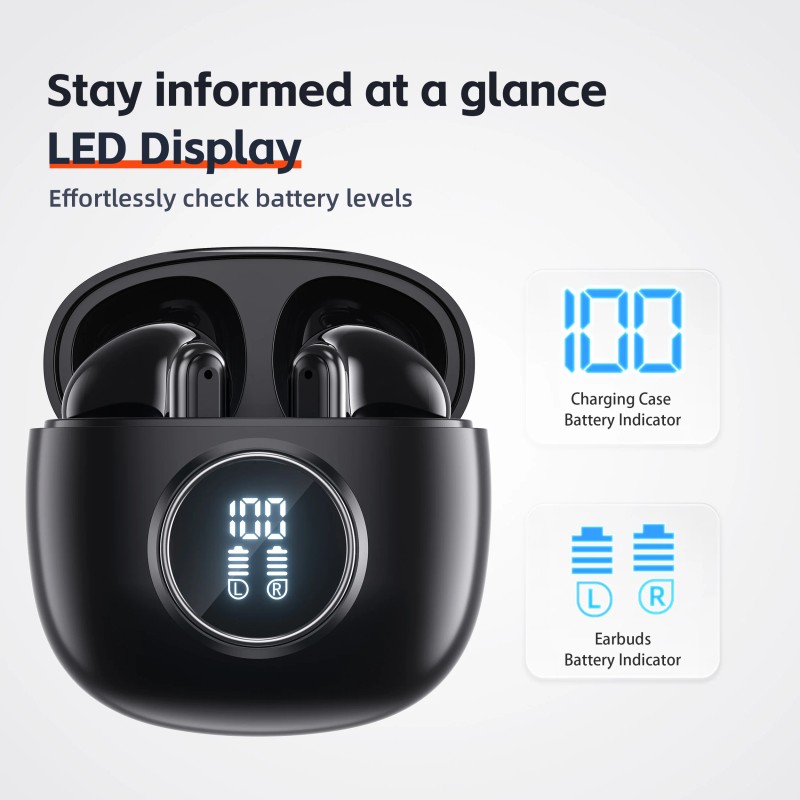 QERE E40 TWS Earbuds Wireless Bluetooth 5 3 140H Standby