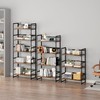 BHG Vintage Multifunctional Folding Bookshelf, No-Assembly Plant Stand Storage Rack