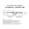 DreamDrains 42 in Stainless Steel Linear Shower Drain - Tile