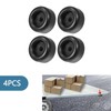 4 Pcs 2.5" Round Rubber Bump Stops with Hole, Universal