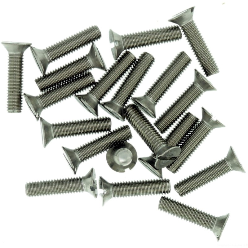 M2.5 (2.5mm x 10mm) Slot Countersunk Machine Screw (Bolt) -