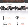 ASelected 2 Pack Chainsaw Chain for 16 Inch,40 cm Bar,57