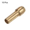 sourcing map 10pcs Brass Collet 3mm Brass Drill Chucks Mini
