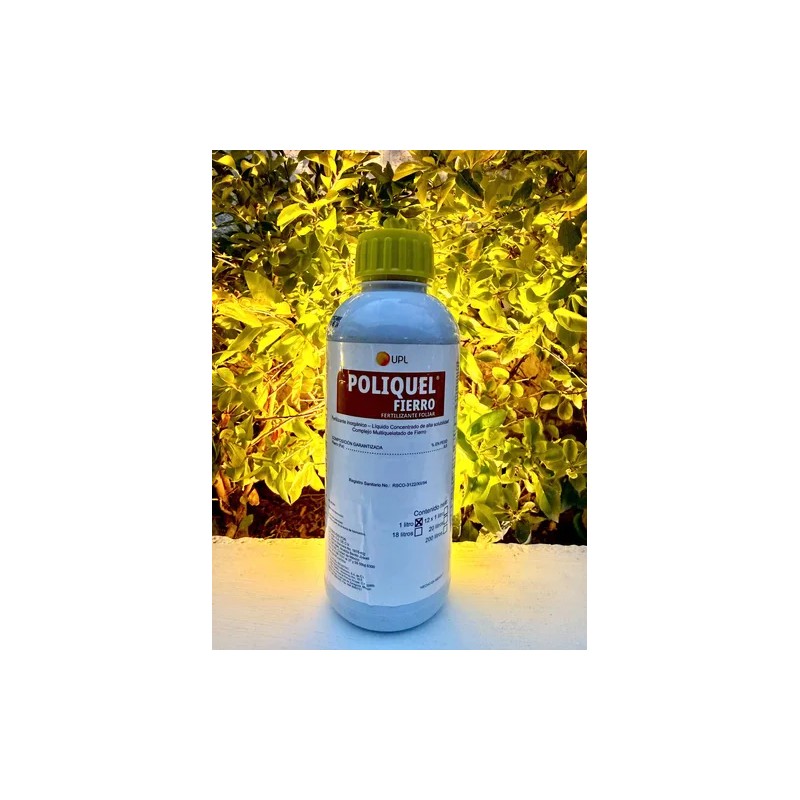 1 L Fertilizante Poliquel Multiquelatado Fierro Para Plantas Quelato De