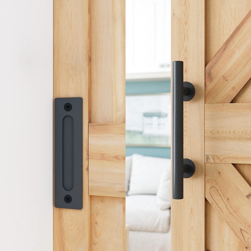 SMARTSTANDARD 7 FT Heavy Duty Sturdy Sliding Barn Door Hardware