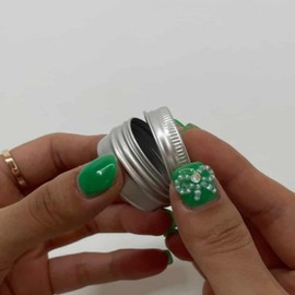 Round Tin Case 10ml Empty Cosmetic Container Sub-packaging Case 6ea