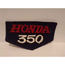1970s vintage Honda Motorcycles patch embroidered 3.25”x2” red black white 350