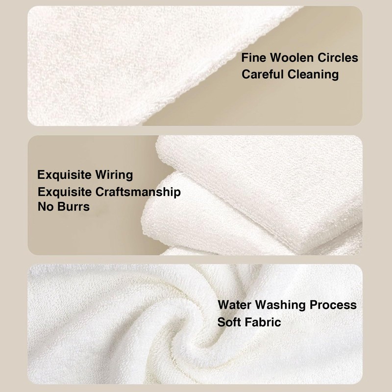 Bamboo Fiber Dish Cloths for Kitchen, Reusable Dish Towels,Double Layered,