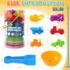 RAEQKS Counting Sorting Toys Matching Stacking Games with Bowls Sensory
