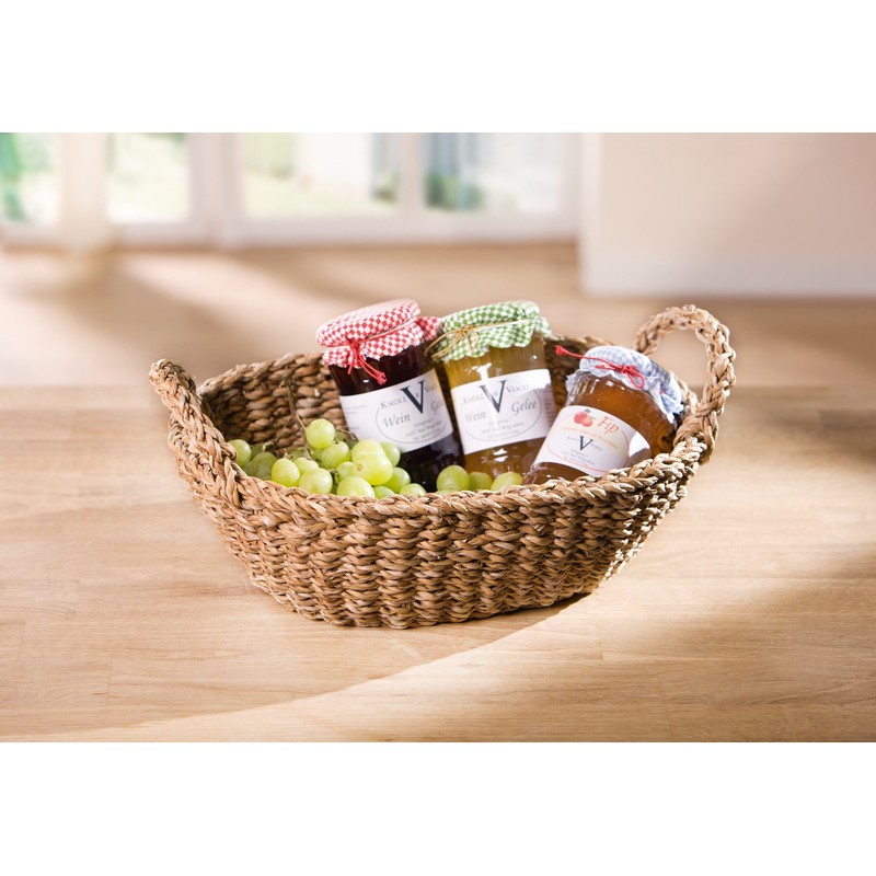 FRANK FLECHTWAREN Oval Bowl Seagrass