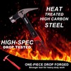 Meiwaltee 20 oz Heavy Duty One-piece Forged Hammer, Straight Claw