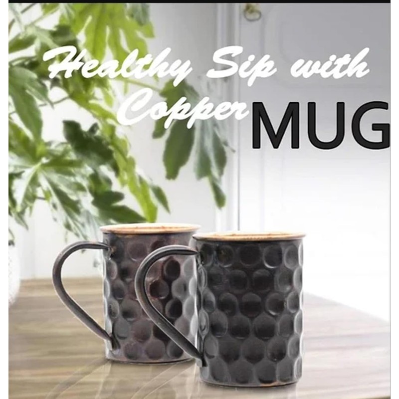 GRAINEX ENGINEER Black Matte Honeycomb Moscow Mule Mugs | Pure
