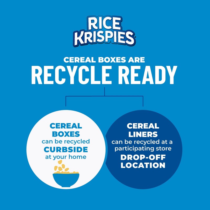 Kellogg's Rice Krispies Cold Breakfast Cereal, Kids Snacks, Baking Marshmallow