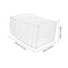 KOMBIUDA 2pcs Jeans Compartment Organizer Foldable Drawer Storage Bag Wardrobe