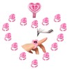 50 PCS Glue Holder Rings for Eyelash Extensions, Disposable Volume