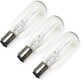 Eiko CAX-130V Ophtalmic Lamp Light Bulb, 50 Watts, 130 Volts, 775 Initial Lumens, Double Contact Bayonet (BA15d) Base, T8 Bulb, CC-13 Filament, 3.13"/79.4mm MOL, 1.00"/25.4mm MOD, Pack of 3