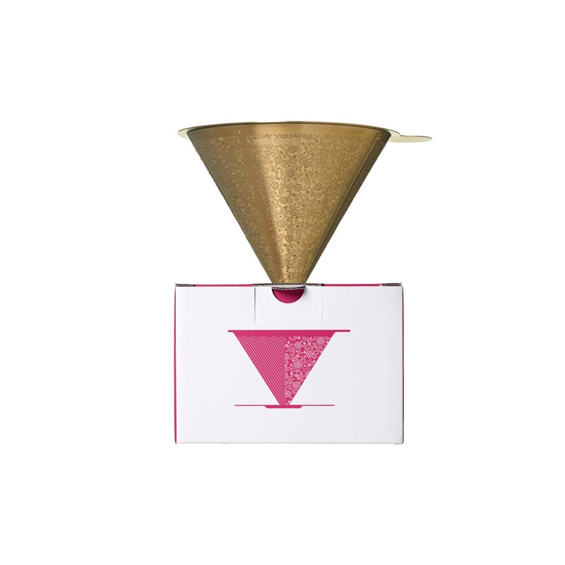 ATHIA GOLDEN DRIPPER, STAINLESS STEEL COFFEE FILTER, PAPERLESS FILTER, REUSABLE