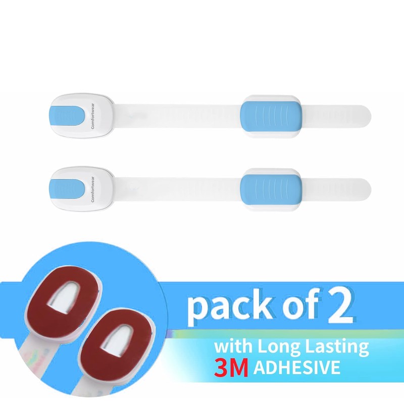 Baby Safety Lock for Kitchen Cupboards (Pack of 2) -