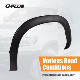 G-PLUS Fender Flares, Compatible With Dodge 2002-2008 Ram 1500/2003-2009 Ram 2500 3500, [Not Fit Dually Models], Factory Style Bolt-on Textured Black Wheel Cover 4pcs