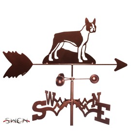 SWEN Products Hand Made Boston Terrier Dog Garden Stake Weathervane ~New~