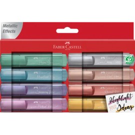 Destacador Metálico Faber Castell 8 Colores