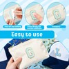 Self Adhesive Chenille Letters Patches 104PCS Blue Stick on Letter