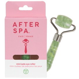 Mini Jade Eye Roller by Afterspa, Preppy Skincare, Gua Sha Facial Tools, Spa Self Care Gifts for Women, Facial Skin Care Products, Vegan and Cruelty Free