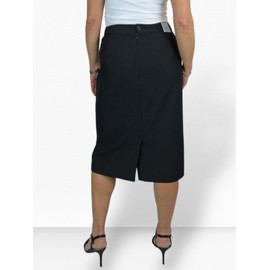 Paulo Due Lined Pencil Skirt for Women Smart Ladies Below Knee Elasticated Waist Skirt Office Evening Black 10-24 (14)