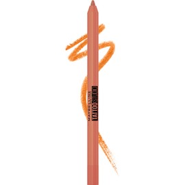 Maybelline Tattoo Studio Long-Lasting Sharpenable Eyeliner Pencil, Glide on Smooth Gel Pigments with 36 Hour Wear, Waterproof Orange Flash 0.04 oz