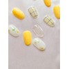 Daisy flower nail check drawing handmade nail tip - Short
