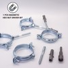 SKIR'CO Pipe Brackets for Diameter 60-64 mm Pipes, Clamps, Pipe
