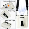 EMINGSKY Portable Waist Clip Fan 10000mAh Rechargeable Personal Fan,5-Speed Settings,Hands-Free