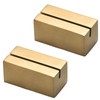 TUISKU Gold Card Stand, Set of 2, Stainless Steel, Memo