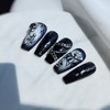Skeleton Metal Handmade Nail Tips - Long Point / 스켈레톤