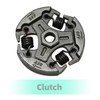 Simkfosh 2511 Clutch Cup Drum Sprocket Assembly Fit for Chainsaw
