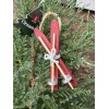 Ski themed Christmas ornaments lot of five
