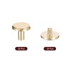 sourcing map 20Pack Brass Chicago Screws, 8x12mm Flat Head Screw