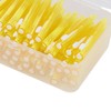 60Pcs Interdental Brush Practical Slim Braces Cleaner with PP Handle