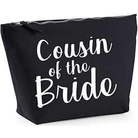 Hippowarehouse Cousin of the bride printed make up cosmetic wash bag 18x19x9cm