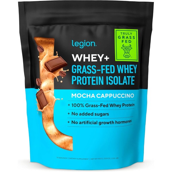 LEGION Whey+ Protein Isolate, 30 Servings, Low Calorie, Non-GMO, Sugar
