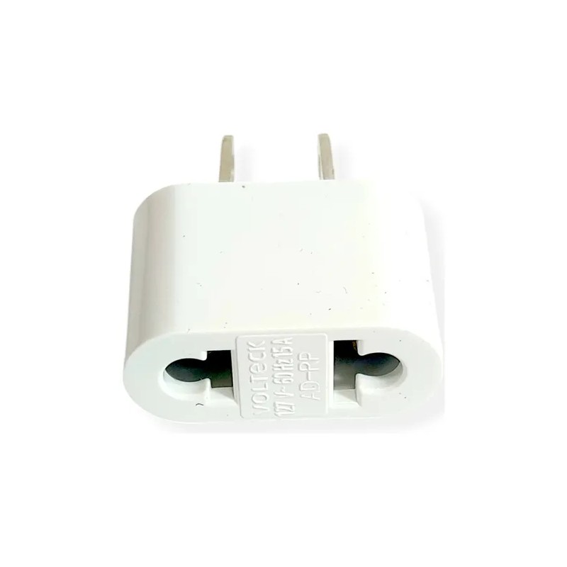 Adaptador Enchufe Europeo Clavija Celular Redondo A Plano Ac