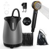 dessports Portable Camping Shower, 6000mAh Rechargeable Outdoor Shower Pump