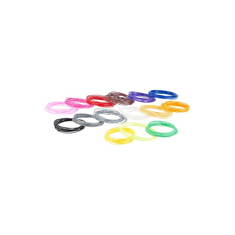 FreeSculpt 3D Pen Starter Set: 15-Colour ABS Filament Set for
