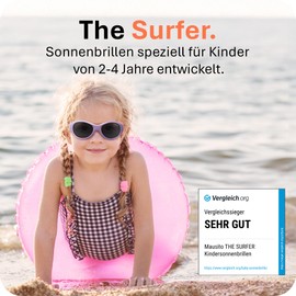 Mausito Children's Sunglasses 2-4 Years Boys & Girls I Comparison Winner Children's Sunglasses with Strap I 100% UV Protection I Flexible Sunglasses for Children I European Design Sunglasses Child,