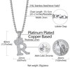 Richsteel Cubic Zirconia Crown Initial Pendant Necklace Monogram Jewelry