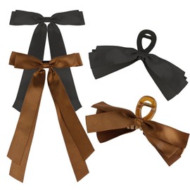 Hair Clips for Women Large & Medium Size Claw Clip for Girls Thick & Thin Hair Accessories for Women Girls Brown Black, 4 Pack