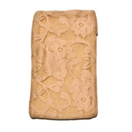 Braza Secret Stash - Lace Bra Travel Pocket Pouch - Beige, One Size