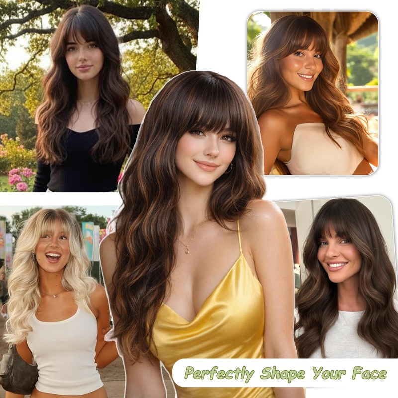 QINGHUACI Hair Topper 18 Inch Synthetic Curly Wavy Clip in