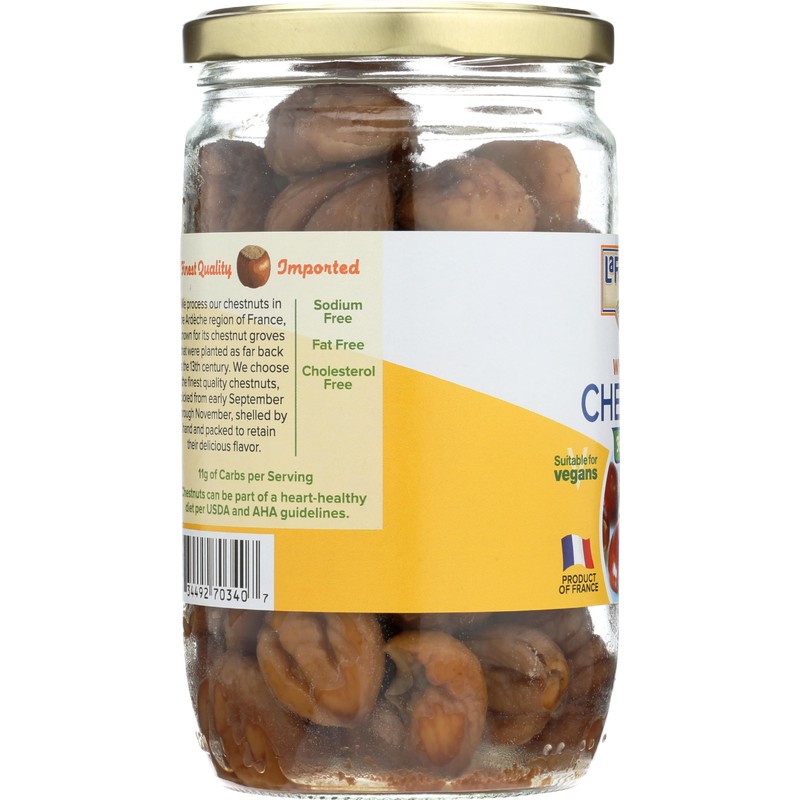 LA FORESTIERE Whole Roasted Chestnuts, 14.8 OZ