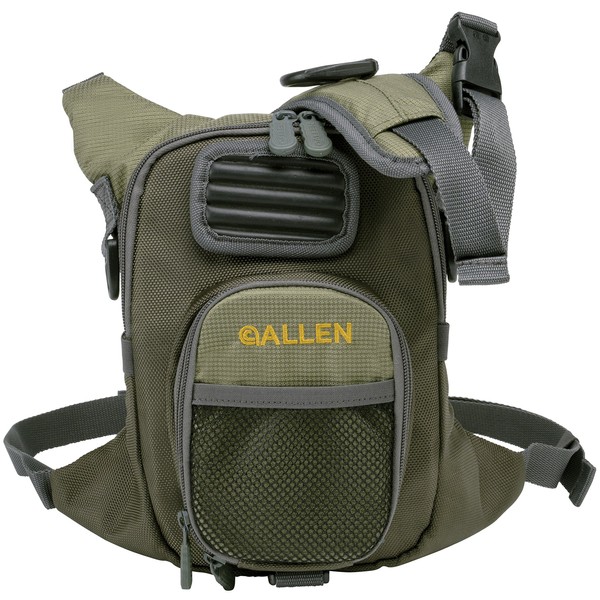 Allen Company Fall River Fly Fishing Chest Pack - Fits up to 2 Tackle/Fly Boxes and Other Accessories - Green